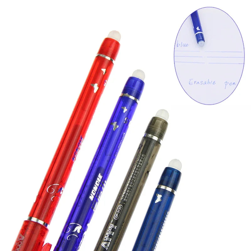 55 teile/los Löschbaren Gel Stift 0,5mm Refill Stange Magische Tinte Löschbaren Stift Waschbar Griff Büro Schule Schriftlich Werkzeuge Kawaii schreibwaren.
