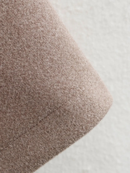 Women Fashion Brown Scarf Coat Jacket Loose Long Sleeve Single Breasted Pocket Jacket Fall/Winter Casual Wool Blend Jacket