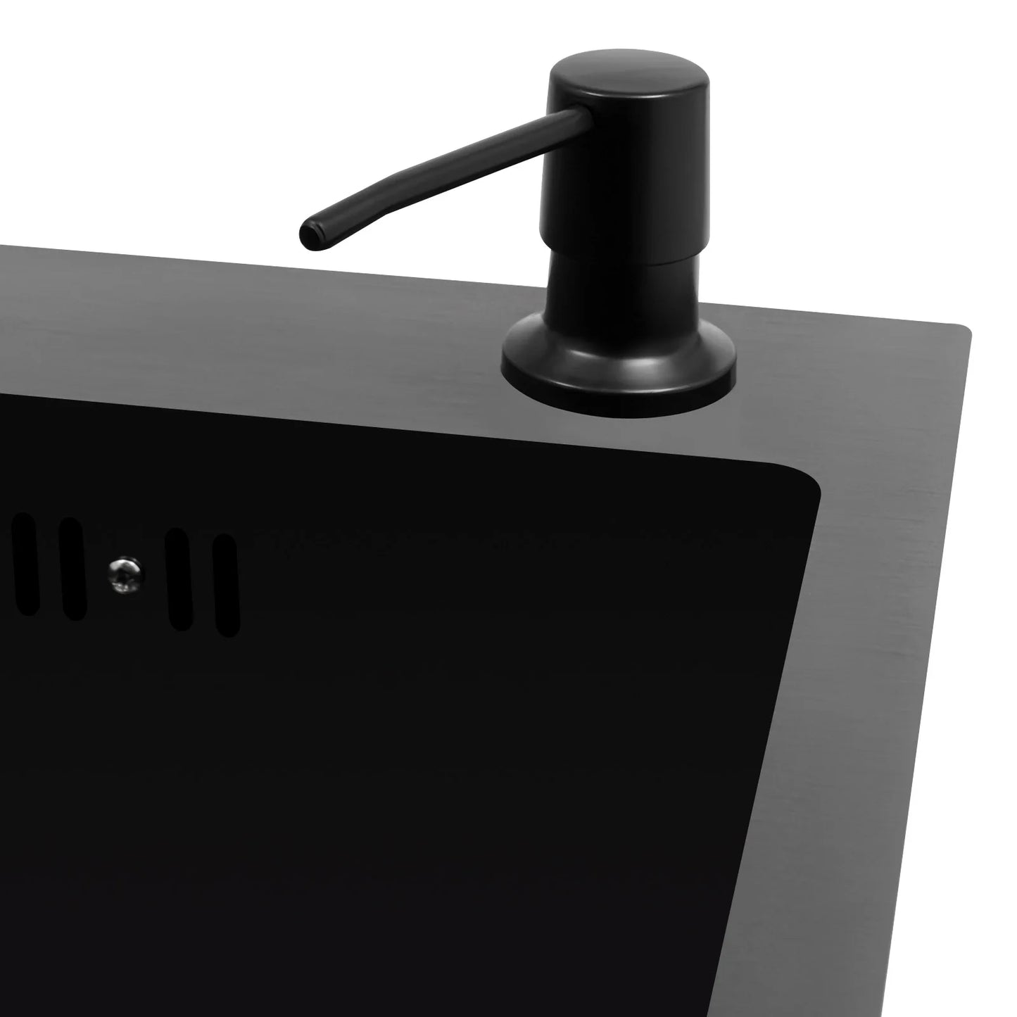 Hochwertiges Küchenspülbecken-Komplettset, 45 x 40 x 20 cm, langlebiges, großes Fassungsvermögen-Reinigungsspüle aus Edelstahl 201, schwarze Spüle mit einer einzigen Schüssel