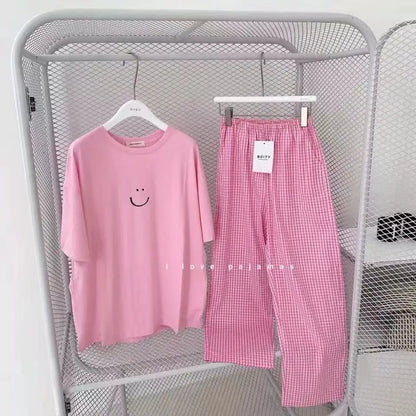 Sommer Neue Damen Pyjamas Loungewear Sets Beliebte Frühling und Herbst Kurzarm Loungewear Weibliche Student Nachtwäsche Loungewear.