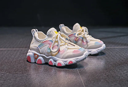 Children's Sports Shoes for Toddlers Boys Girls Little Kids Running Sneakers Air Mesh Breathable Soft Fashion Classic Casual New.