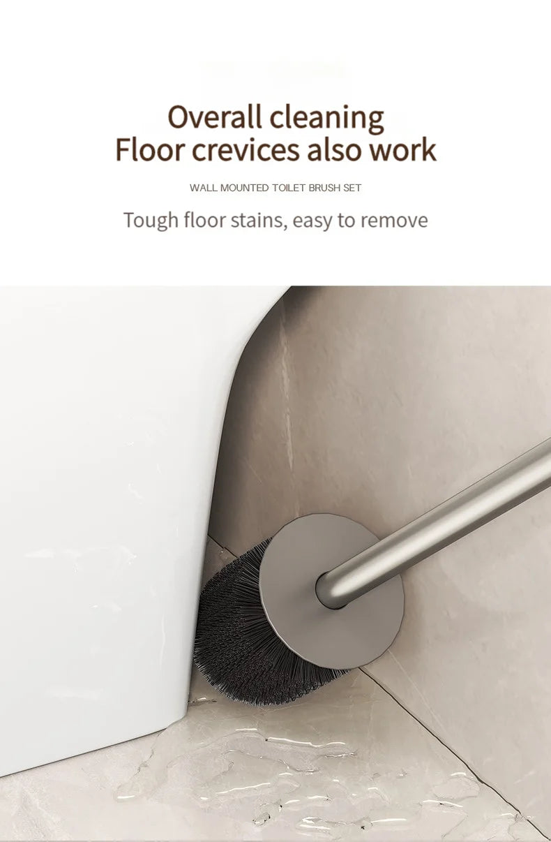 Kein Stanzen Badezimmer-Toilettenregal/Badezimmer-Wandbehang-Toilettenregal/Toilettenbürstenaufbewahrung