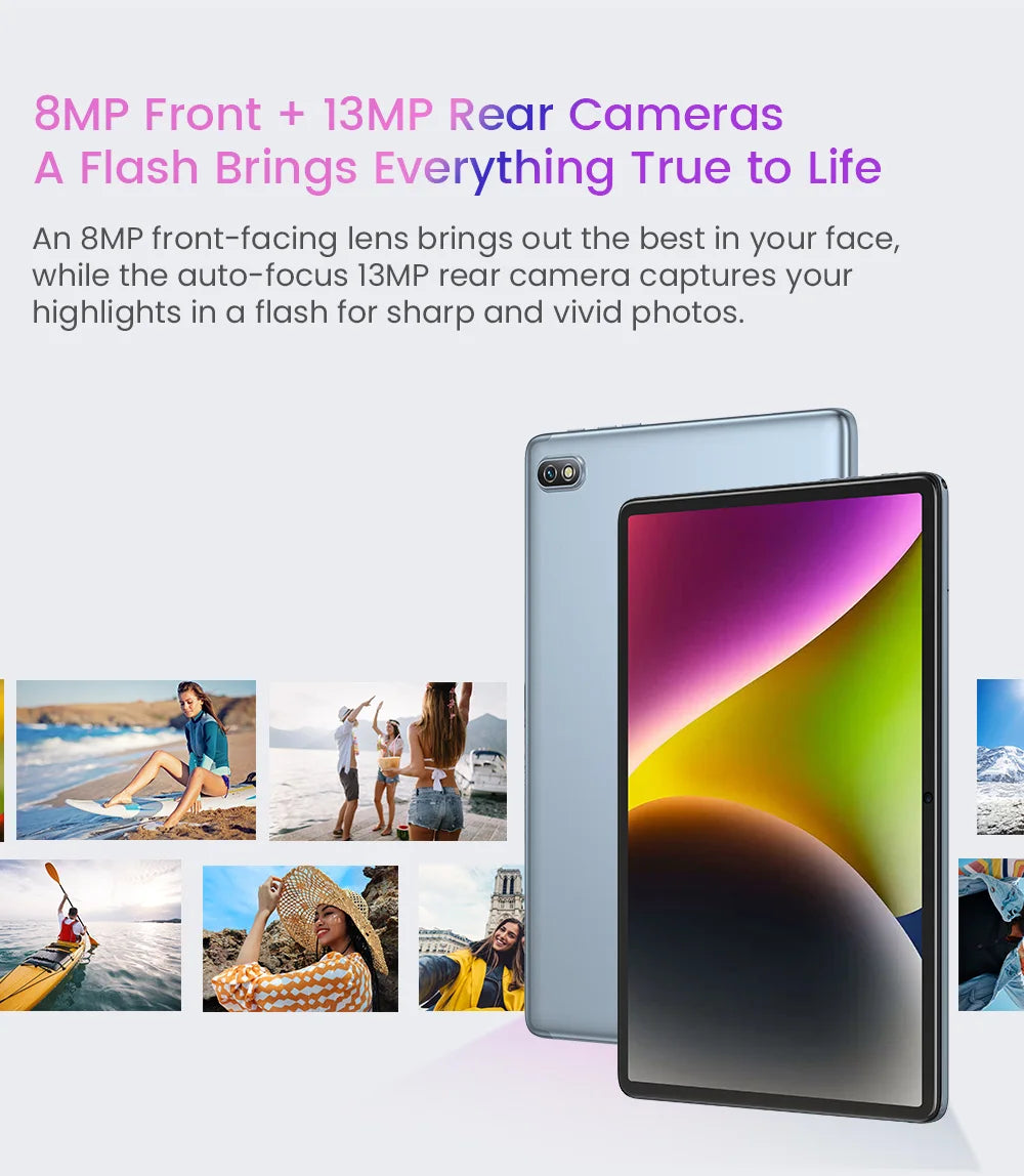Blackview Tab 7 Pro Tablet Android 12 10.1Inch Touch Dual 4G LTE+5G WiFi 10GB+128GB 13MP+8MP 1920*1200 6580mAh Octa-Core.
