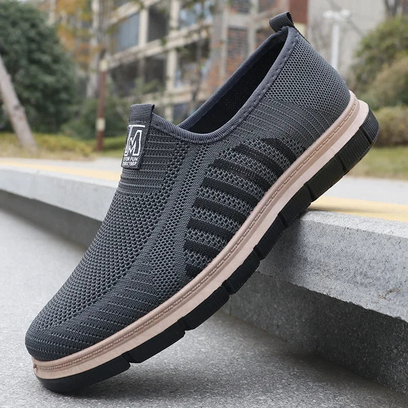 Men's Casual Sneakers Spring Summer Breathable Mesh Lightweight Soft Sole Antimicrobial Free Shipping Shoes.