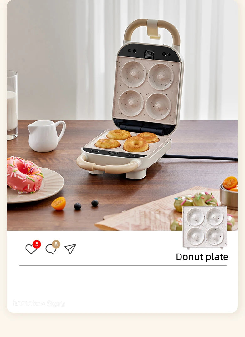 Electric Sandwich Maker Multifunctional Waffle Machine Toaster Baker Breakfast Machine Takoyaki Pancake Donuts Sandwichera 220V