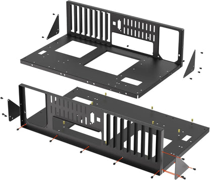 Open Air Computer PC Case, Test Bench Chassis ATX Open Mining Frame Computer Case, DIY PC Case Rack for ATX MATX ITX Motherboard.