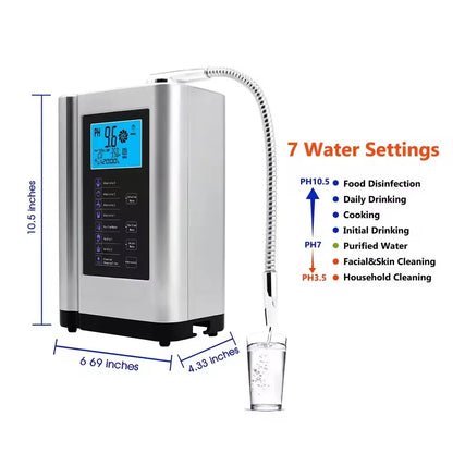 EHM-729 Hydrogen Rich Water Machine Electrolyzed Water Drinking Water Household Water Purifier Water Filter System.