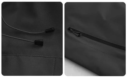 Outdoor Windbreaker Hooded Jacket Men Softshell Zip Up Windproof Waterproof Mountain Skiing Hiking Camping Jacket Autumn Coats