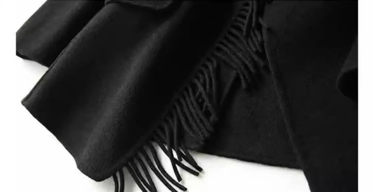 2025 neue Herbst Winter Wolle Mantel Frauen Windjacke Jacke Baumwolle Oberbekleidung Quaste Woolen Anzug Kleidung Weibliche Strickjacke