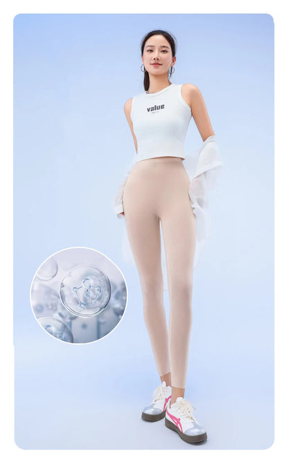 BIVIGAOS Summer Ultra-Thin Skin Sunscreen Leggings Women High Elastic Transparent Facial Mask Underwear Tight Sexy Sport Legging.