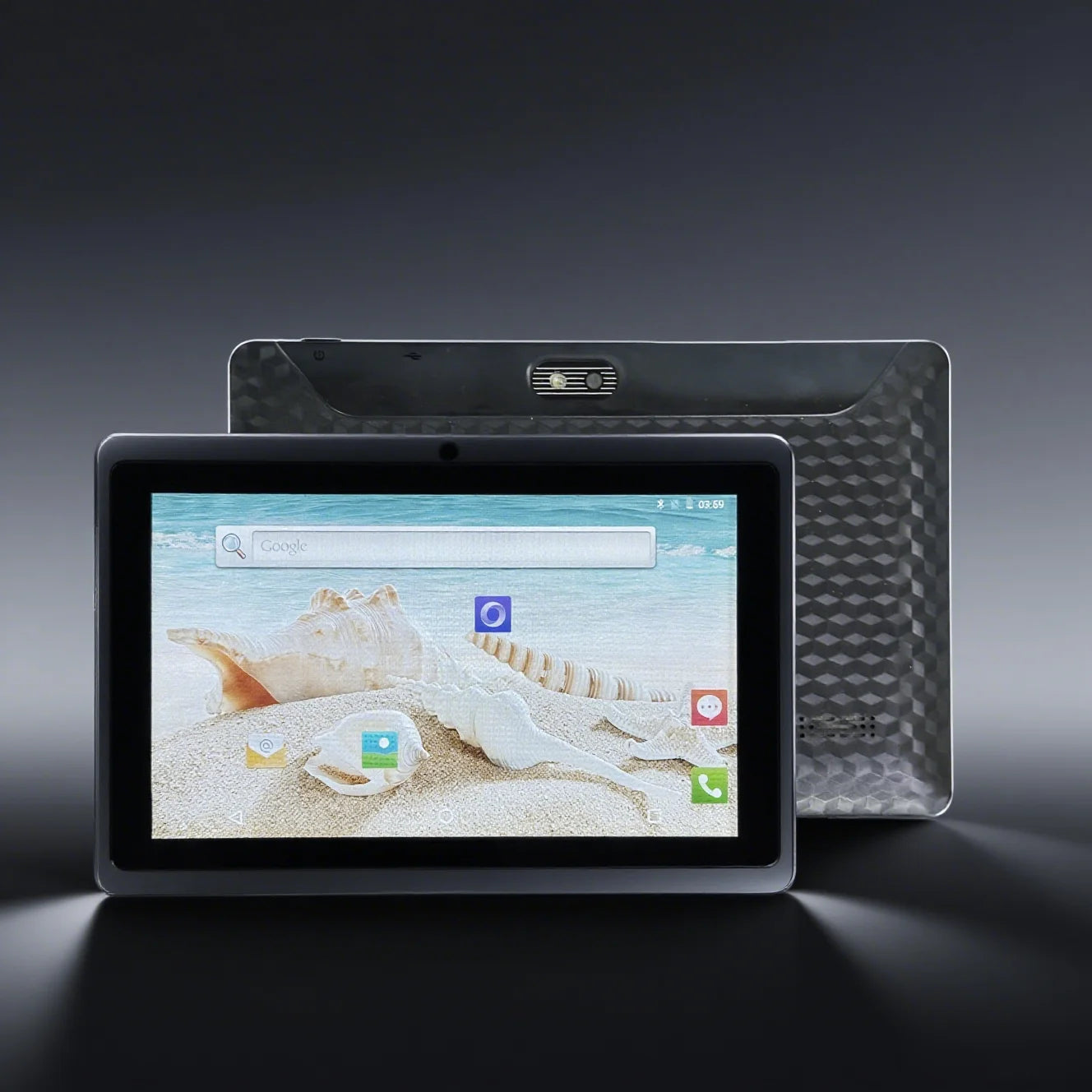 Children's 7-inch Touchscreen Tablet with Cartoon Character Design Supports Wi-Fi and Bluetooth Expandable Memory up to 128GB.