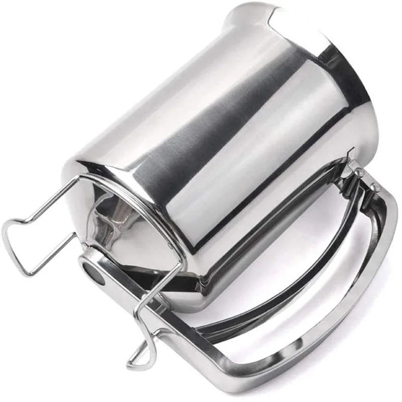 Steel Batter Dispenser with Rack Dough Funnel Cupcake Baking Dispenser Kitchen Tools.