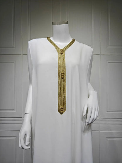 Muslim Abaya 3 Piece Set Women Party Dresses Cardigan Robe Sashes Suit Bronzing Jalabiya Ramadan Morocco Dubai Kaftan Vestidos