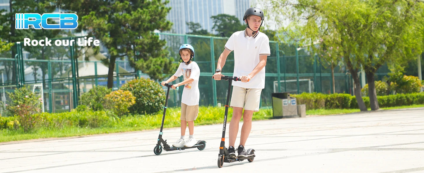 RCB Electric Scooter for Kids Ages 6-8-12, R15 Kids Electric Scooter, 20 KM/H Top Speed, 16KM Range, 3 Heights Adjustable, Gifts.