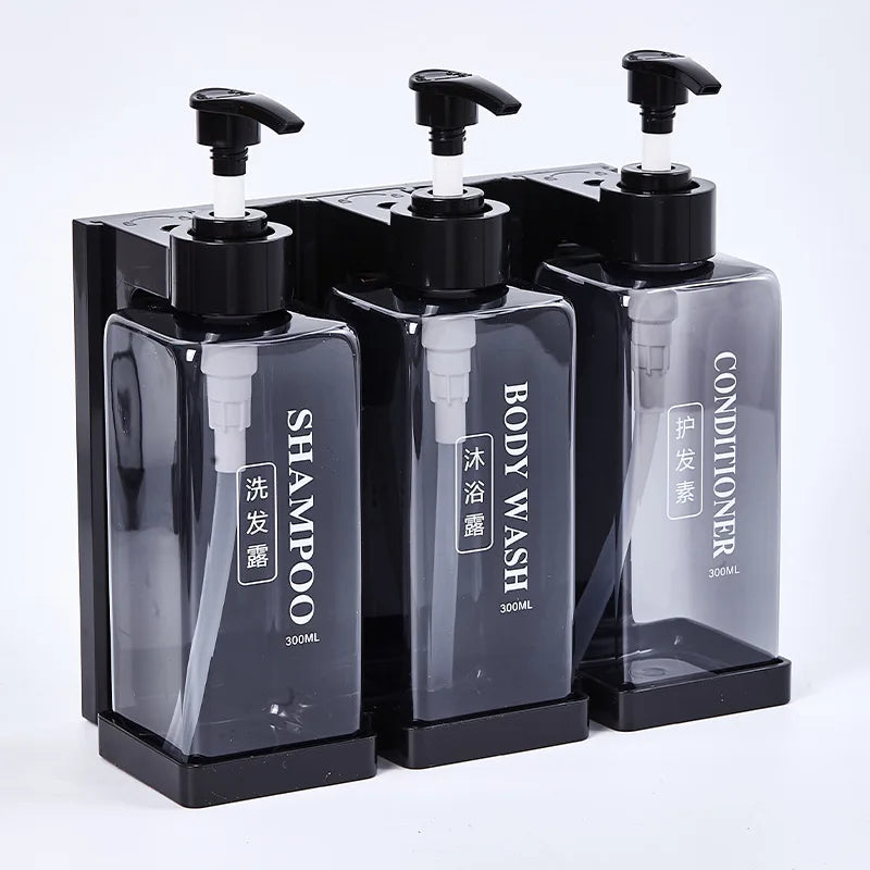 300 ml Hotel-Seifenspender zur Wandmontage, nachfüllbarer Shampoo- und Spülungsspender, für Badezimmerbedarf, Hotelparty
