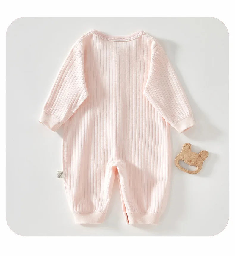 Frühling und Herbst 0-12 Monate Baby Strampler Hochwertige Neugeborene Mädchen Jungen 100 % Baumwolle Kleidung von Langarm Säuglingskleidung.