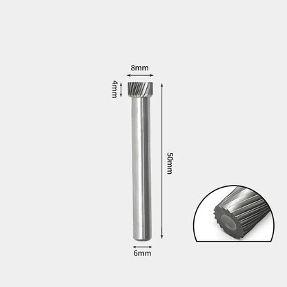 Hartmetallfräser, Wolframstahl-Schleifkopf, zylindrisch 6 mm, AE AX AX Metallfräser