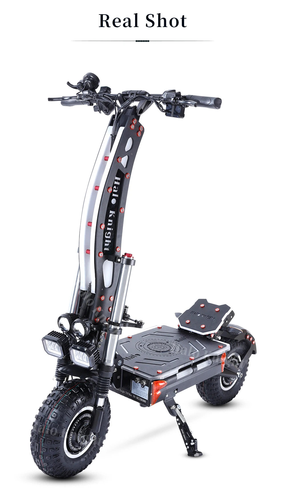 Halo Knight T107Max Electric Scooter Adult 14 Inch Off road Tires E-Scooter  for Men 4000W 72V 50 AH Foldable City EScooter.