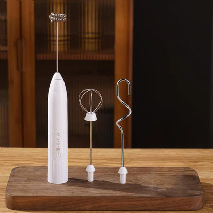 2-in-1 multi-function USB Rechargeable Electric Egg Beater Baking Mixer Milk Frother Kitchen Gadgets Coffee Stirrer Tools Dining.