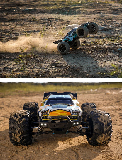 Teeggi 16101 /16102 PRO 1:16 High Speed RC Car With LED Light Drift 70KM/H 4WD RC Off-Road Car Monster Truck Toy For Kid Gifts