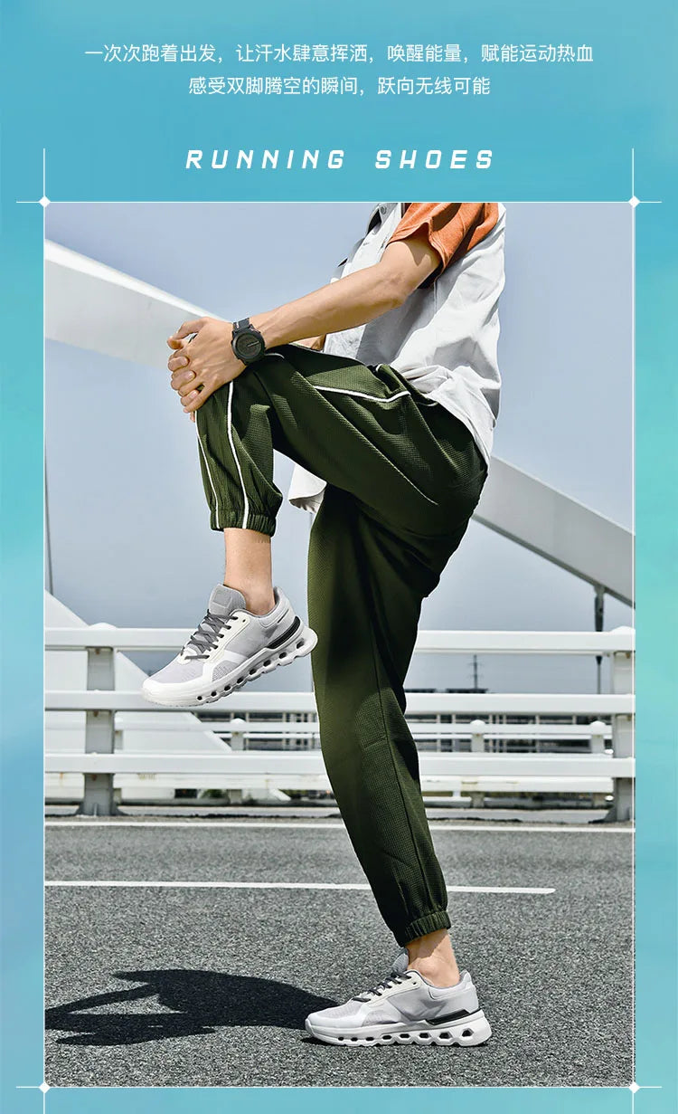 2025 Summer Cushion Men's Running Shoes Breathable Mesh Brand Sneakers Men Jogging Shoes Lightweight Non-Slip Men Athletic Shoes.