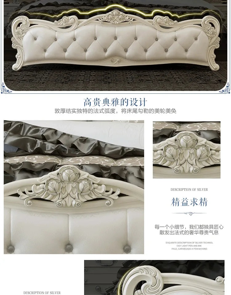 Multifunktionales Doppelbett mit Stauraum, europäisches minimalistisches Camping-Zubehörbett, luxuriöse moderne Camas De Dormitorio-Möbel