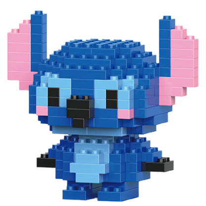 Disney 108 Style Stitch LinaBell Hello Kitty Building Blocks Princess Cartoon Figrues Bricks Children's Assembly Toys Model Gift.