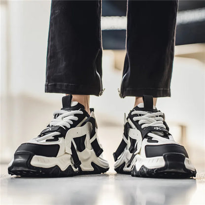 Thick Sole Four Seasons Sports Shoes Man 2024 Trend Spring Hot Sale Men's Casual Fashion Comfortable Outdoor Running Sneakers 44.