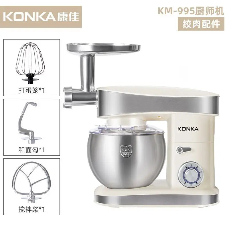 1500W stand Chef Machine mixer Multifunctional  Commercial Mixer Dough Mixer Household Small Automatic New electric blender 220V