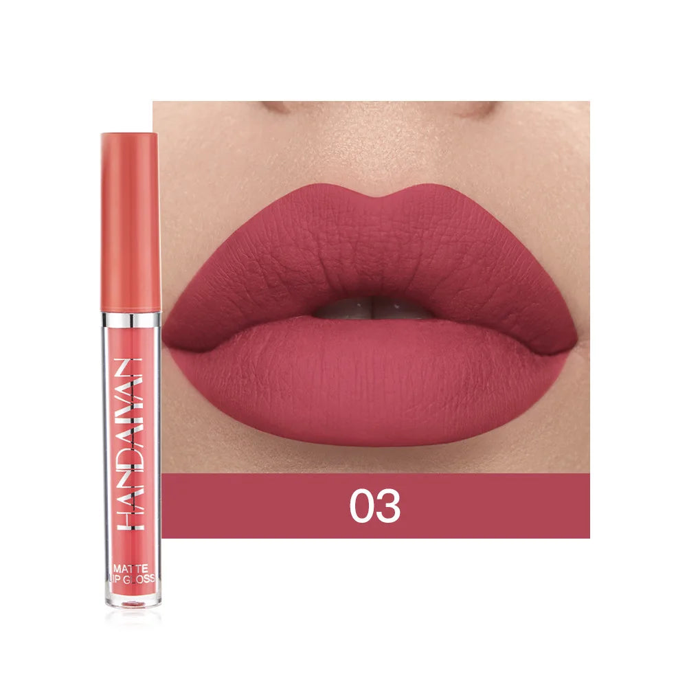 Liquid Lipstick Set Ultra Matte Velvet Waterproof Long Lasting Lip Glosses Nude Makeup Cosmetic Kit