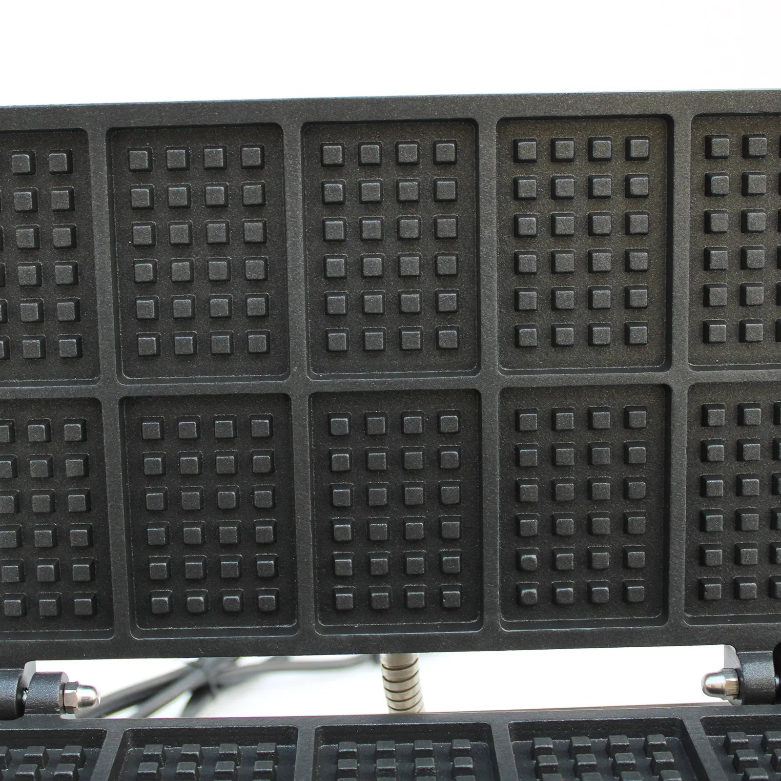 Sweetmile Stainless steel waffle iron Waffle maker 10 grid non-stick pan Commercial Waffle Maker Machine 1500W 50~300℃.