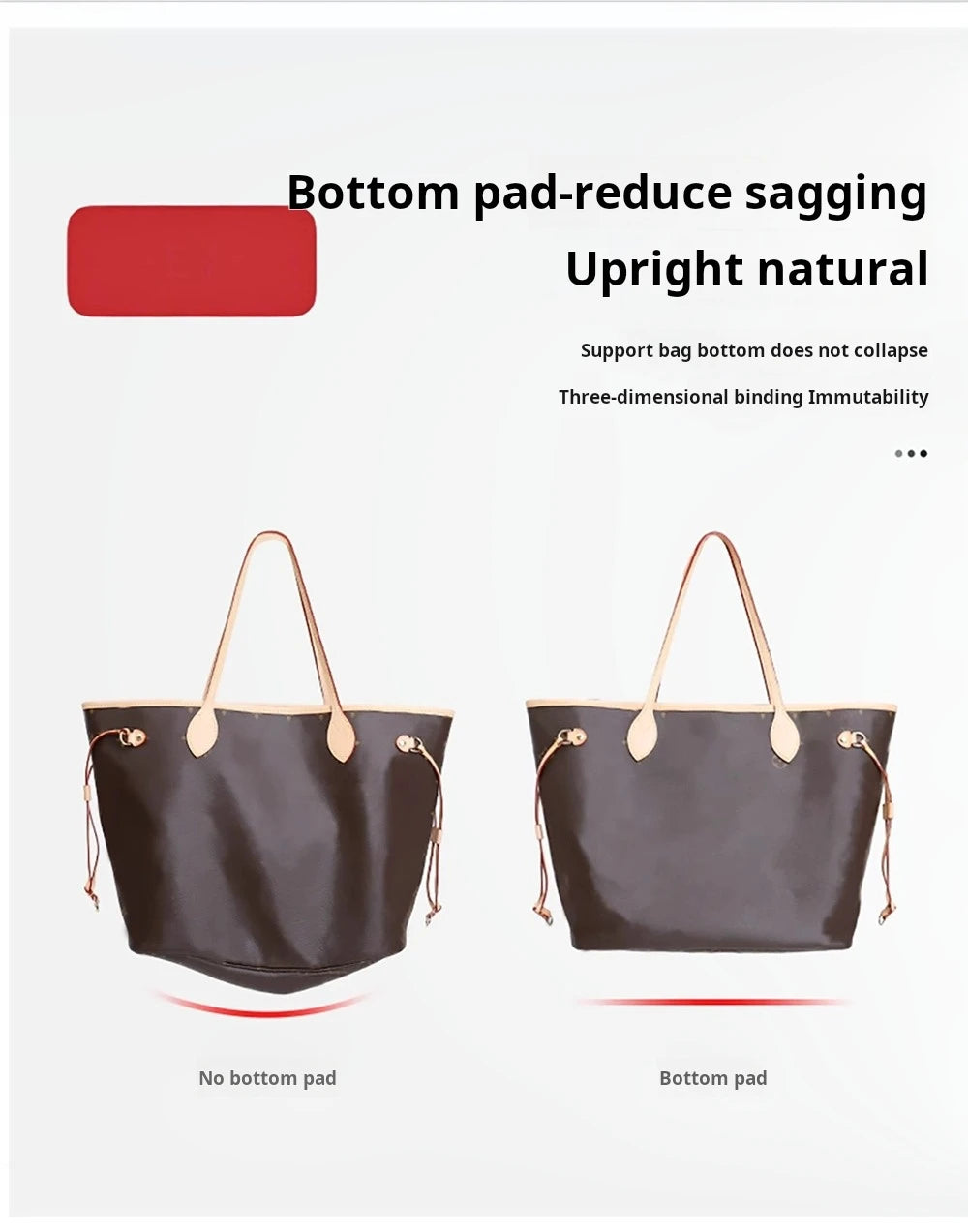 Purse Organizer Insert for Handbags, Felt Bag Organizer for Tote & Purse, Tote Bag Organizer Insert, for lv neverfull.