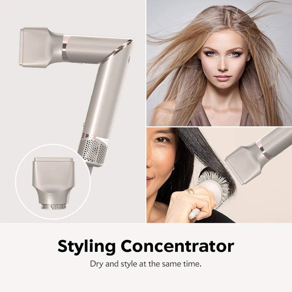 8 in 1 Professional Folding Hair Dryer Airwrap High Speed 110000rpm Blow Dryer Automatic Curling Iron Salon Hair Styling Tools.