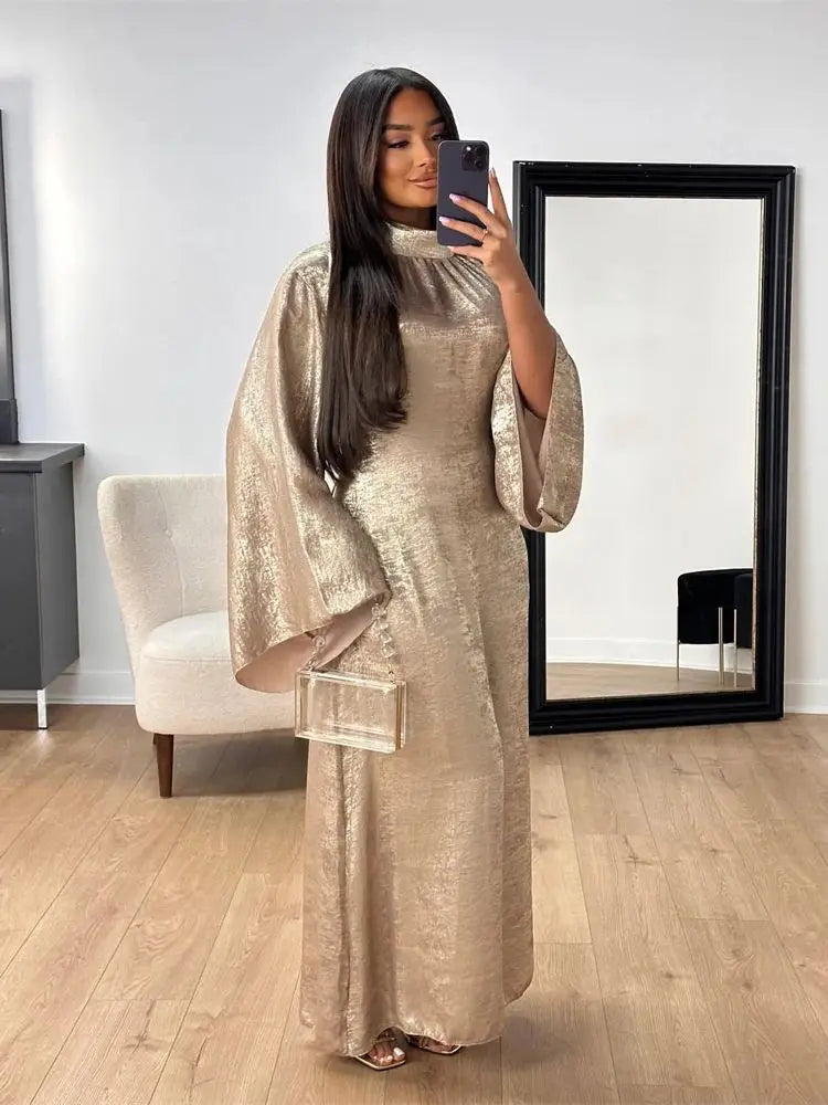 Fashion Satin Abaya Dubai Luxury 2024 Muslim Kaftan Dress Abayas For Women Kebaya Caftan Marocain Robe Femme Musulmane Vestidos.