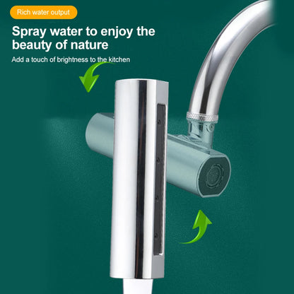 360 degrees Rotatable Waterfall Kitchen Faucet Splash Guard Rotating Booster Extension Spout Head Universal Accessories