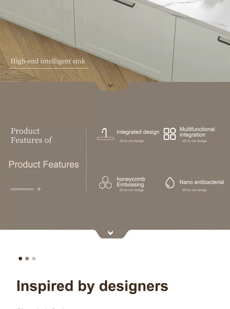 Küchenspüle, Wasserfall-Waschbecken aus Edelstahl, extra großer Einzelschlitz mit Digitalanzeige, Wasserhahn-Set für die Küche