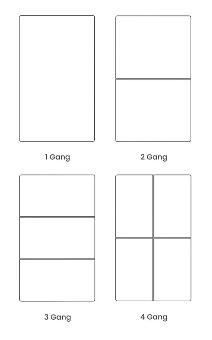 AVATTO Tuya WiFi Smart Lichtschalter US-Standard 1/2/3/4 Gang Druckschalter mit Umgebungslicht Arbeit für Alexa Google Home.