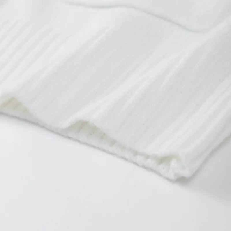 Damenjacke mit V-Ausschnitt, einfarbig, langärmelig, Strickjacke, modischer, lockerer, lässiger Pullover.