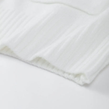 Damenjacke mit V-Ausschnitt, einfarbig, langärmelig, Strickjacke, modischer, lockerer, lässiger Pullover.