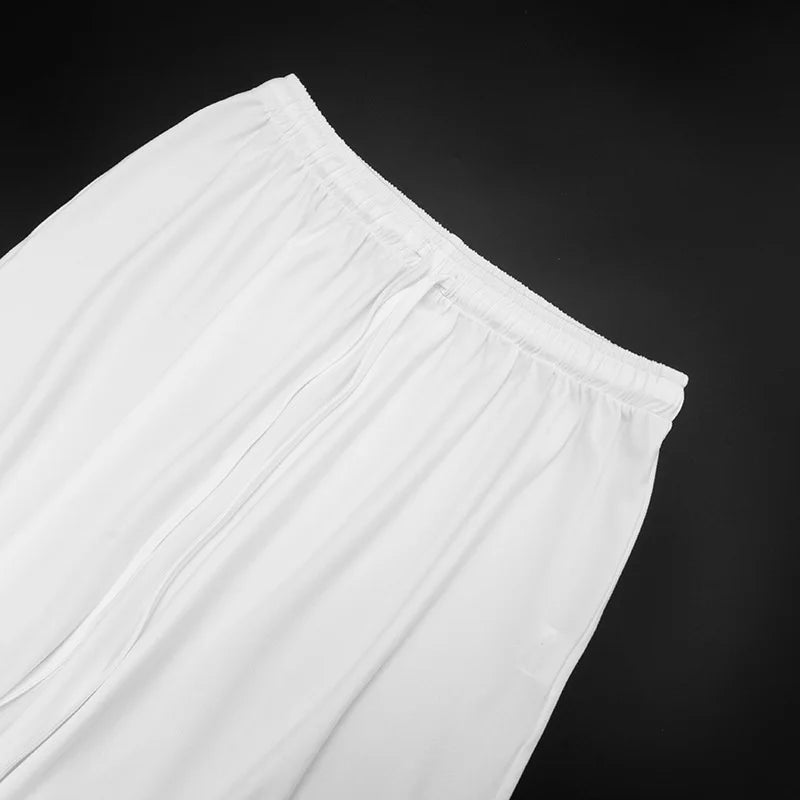 Blifanbo Casual Long Sleeve Crop Top Loose Long Pants 2 Pieces Set Women Autumn Slim Fashion Top And Long Pant Set Streetwear