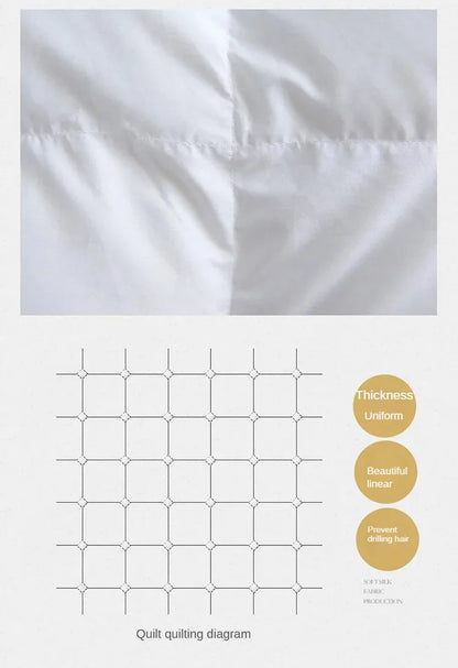 Down duvet 95 white goose down five-star hotel warm double single duvet core goose down duvet.