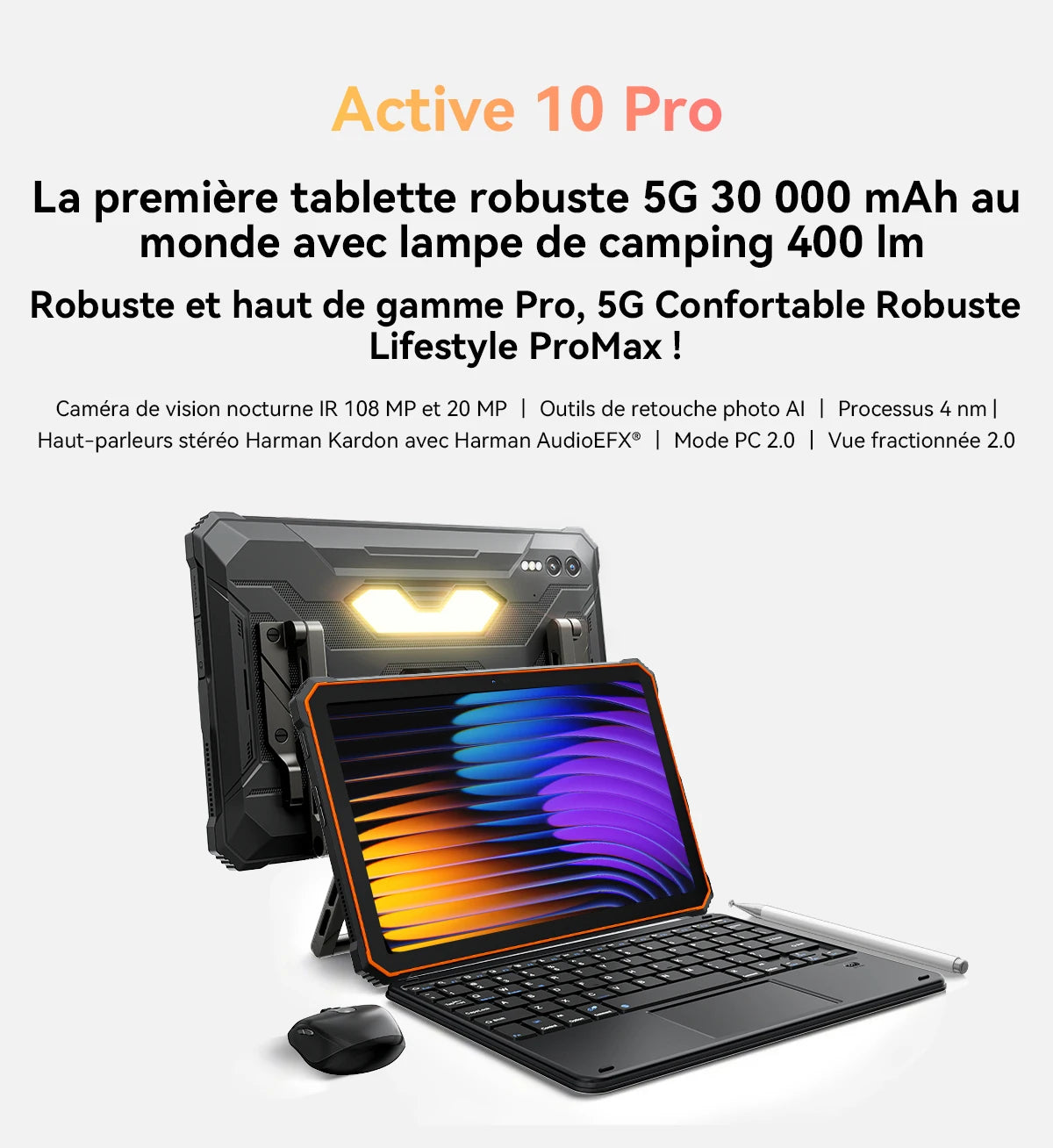 Blackview Active 10 Pro [No EU Charger] Rugged Tablet 36GB + 256GB 11.0" 30000mAh PC 108MP Dual SIM 5G.