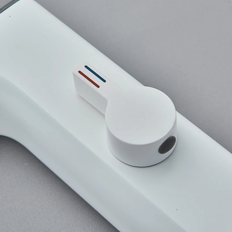 Touchless Sensor Basin Faucet Smart Digital Display Bathroom Sink Faucet Grey Sense Hot Cold Water Mixer Tap Battery Power