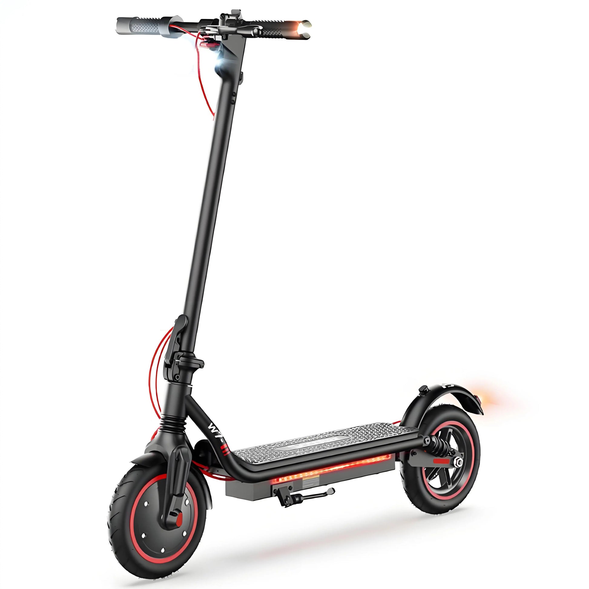ISCOOTER W7 Electric Scooter Adults 650W motor 36V10.5Ah E-Scooter 8.5"Inflatable road Tires Foldable EScooter.