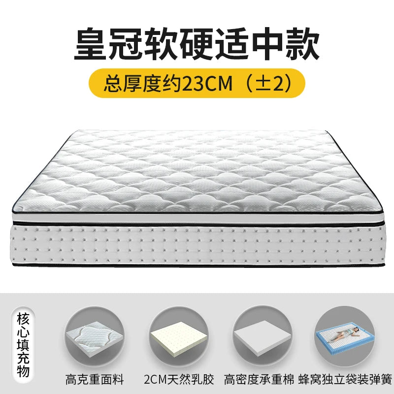 Naturlatex-Matratze 180 x 200 feste Luftmatratze King Double Colchones De Cama Cochao Casal Möbel für Schlafzimmer