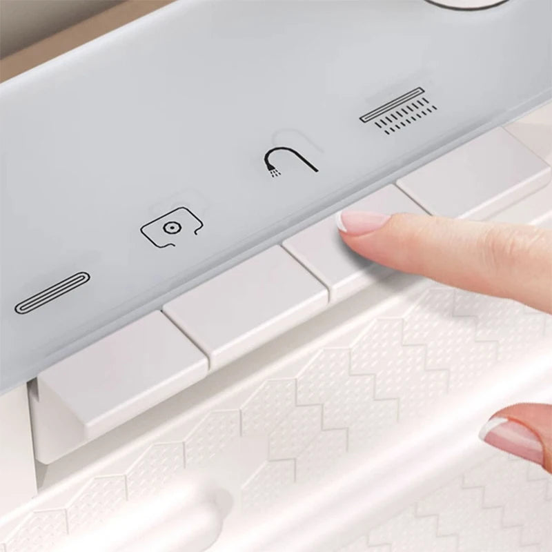 YCRAYS White Nano Kitchen Sink Large Single Slot Waterfall Integrated Digital Display Faucet Soap Dispenser Cup Washer Pure Tap