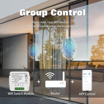Tuya Smart WiFi Schalter 1/2/3 Gang Smart Home Licht Schalter Breaker Neutralleiter Erforderlich Remote App Timer Arbeit mit Alexa Google.