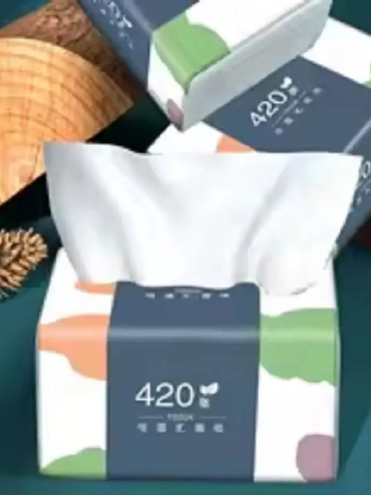 1-12 Packs Wholesale Eco Friendly Portable No Fluorescent Virgin Wooden Pulp Tissue Soft Comfortable 5 Ply Facial Tissue Paper.