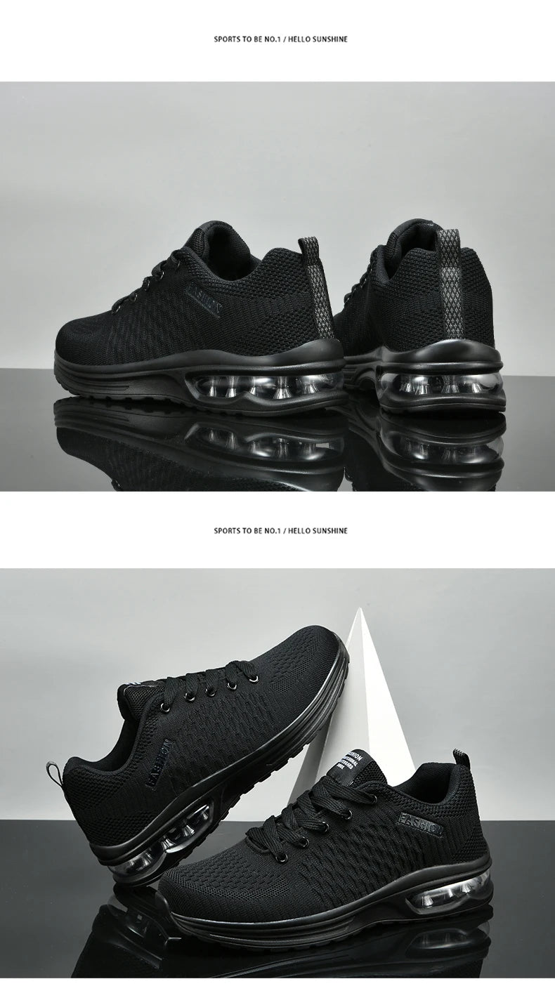 Plus Size 46 47 Mens Sports Shoes New Fashion Summer Black Sneakers Man Cushioning Air Running Shoes Husband chaussure de course.