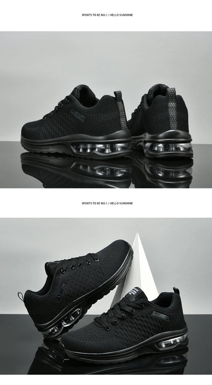 Plus Size 46 47 Mens Sports Shoes New Fashion Summer Black Sneakers Man Cushioning Air Running Shoes Husband chaussure de course.